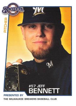 2004 Milwaukee Brewers Police #NNO Jeff Bennett Front