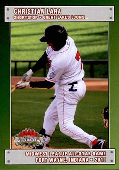 2010 Grandstand Midwest League All-Star Game Eastern Division #NNO Christian Lara Front