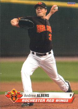 2013 Choice Rochester Red Wings #01 Andrew Albers Front