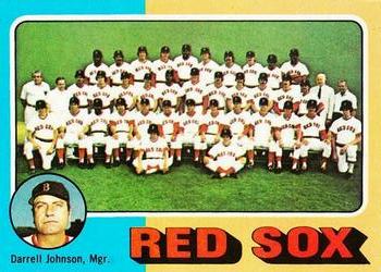 1975 Topps - Team Checklists Gray Back #172 Boston Red Sox / Darrell Johnson Front
