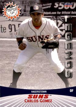 2011 Choice Hagerstown Suns Legends #07 Carlos Gomez Front
