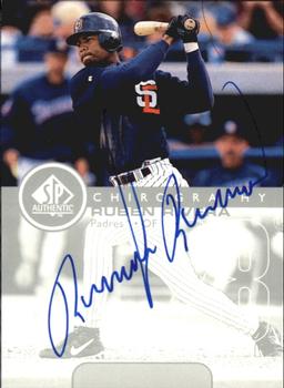 1999 SP Authentic - Chirography #RR Ruben Rivera  Front
