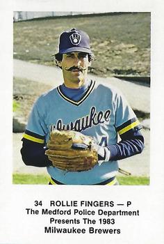 1983 Milwaukee Brewers Police - Medford Police Department #NNO Rollie Fingers Front