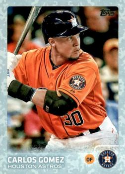 2015 Topps Update - Snow Camo #US107 Carlos Gomez Front