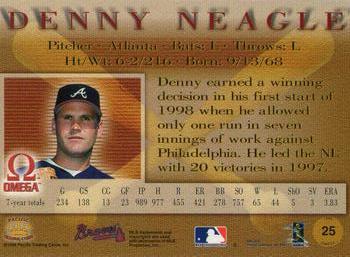1998 Pacific Omega #25 Denny Neagle Back