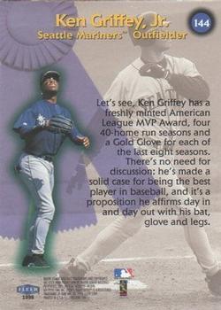1998 Sports Illustrated #144 Ken Griffey, Jr. Back