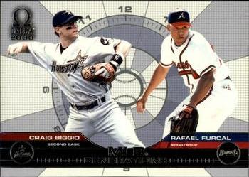 2000 Pacific Omega - MLB Generations #14 Craig Biggio / Rafael Furcal  Front