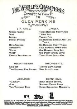 2016 Topps Allen & Ginter #234 Glen Perkins Back