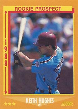 1988 Score #635 Keith Hughes Front