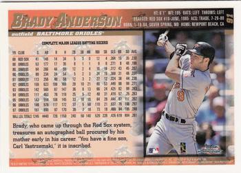 1998 Topps Chrome #91 Brady Anderson Back