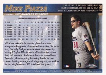 1998 Topps Chrome #100 Mike Piazza Back