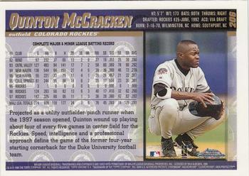 1998 Topps Chrome #206 Quinton McCracken Back