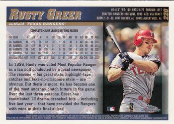 1998 Topps Chrome #220 Rusty Greer Back