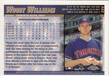1998 Topps Chrome #224 Woody Williams Back