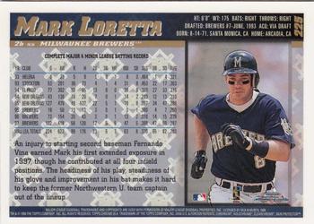 1998 Topps Chrome #225 Mark Loretta Back
