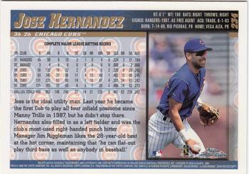 1998 Topps Chrome #234 Jose Hernandez Back