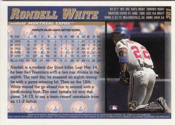 1998 Topps Chrome #301 Rondell White Back