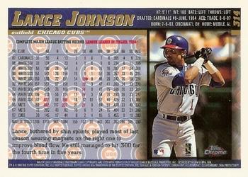 1998 Topps Chrome #314 Lance Johnson Back