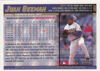 1998 Topps Chrome #352 Juan Guzman Back