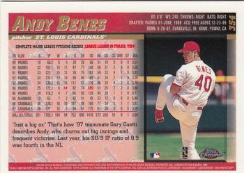 1998 Topps Chrome #354 Andy Benes Back