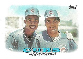 1988 Topps #171 Cubs Leaders Front