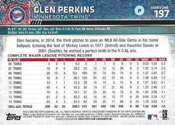 2015 Topps - Limited #197 Glen Perkins Back