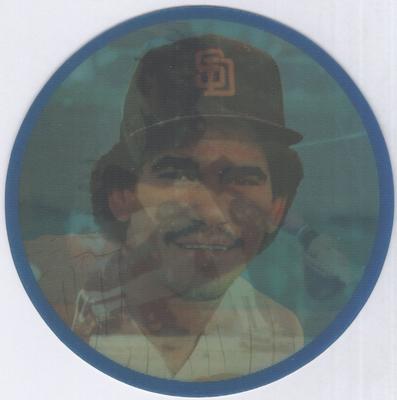 1987 Sportflics Rookie Discs #5 Benny Santiago Front