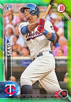 2016 Bowman - Green #140 Miguel Sano Front