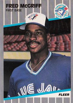 1989 Fleer #240 Fred McGriff Front