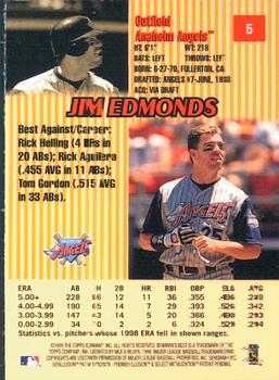 1999 Bowman's Best #6 Jim Edmonds Back