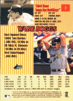 1999 Bowman's Best #7 Wade Boggs Back