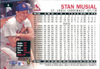 1999 Fleer Tradition #6 Stan Musial Back