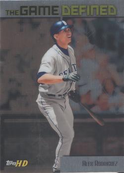 2001 Topps HD - Game Defined Aluminum #GD9 Alex Rodriguez  Front