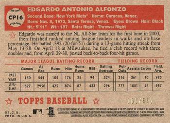 2001 Topps Heritage - Chrome #CP16 Edgardo Alfonzo  Back