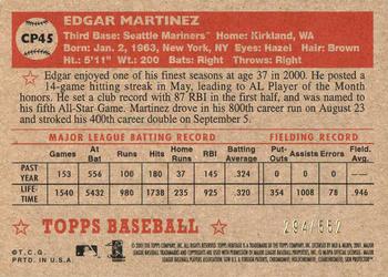 2001 Topps Heritage - Chrome #CP45 Edgar Martinez  Back