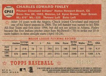2001 Topps Heritage - Chrome #CP55 Chuck Finley  Back