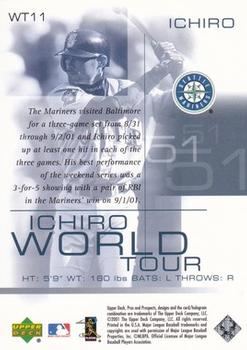 2001 Upper Deck Pros & Prospects - Ichiro World Tour #WT11 Ichiro Back