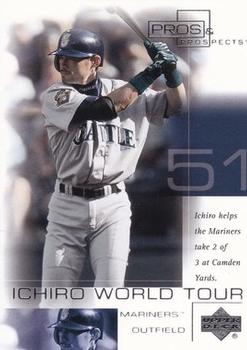 2001 Upper Deck Pros & Prospects - Ichiro World Tour #WT11 Ichiro Front