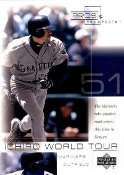 2001 Upper Deck Pros & Prospects - Ichiro World Tour #WT12 Ichiro Front