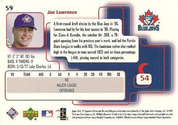 1999 SP Signature Edition #59 Joe Lawrence Back