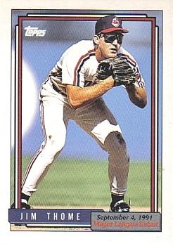 1992 Topps Major League Debut 1991 #171 Jim Thome Front