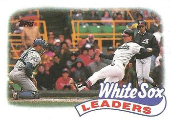 1989 Topps #21 White Sox Leaders Front