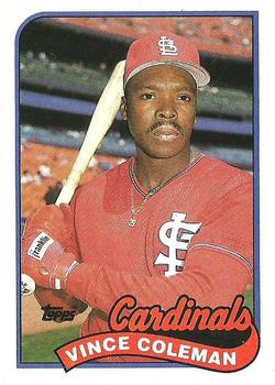 1989 Topps #90 Vince Coleman Front