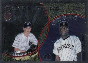 1999 Topps Chrome #219 Andy Brown / Choo Freeman Front