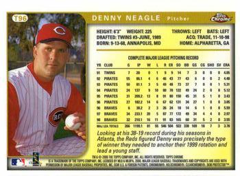 1999 Topps Chrome Traded and Rookies #T96 Denny Neagle Back