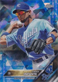 2016 Topps - Chrome Sapphire 65th Anniversary Edition #34 Omar Infante Front