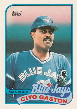 1989 Topps Traded #36T Cito Gaston Front