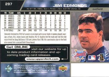 1999 Upper Deck #297 Jim Edmonds Back