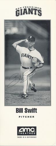 1994 AMC Theaters San Francisco Giants #NNO Bill Swift Front