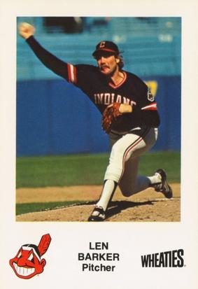 1982 Wheaties Cleveland Indians #NNO Len Barker Front
